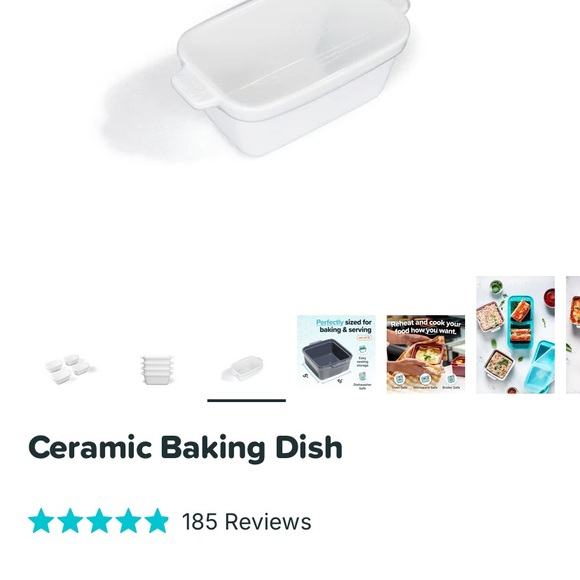 Souper Cube rectangular ceramic dish and lid - Picture 4 of 10